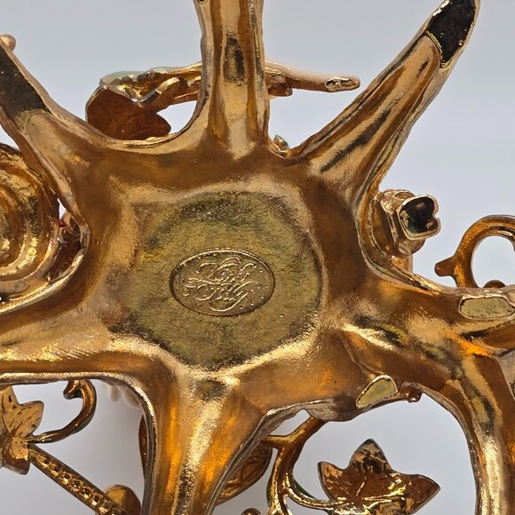 Vintage Kirks Folly Fairy Magic Fairy Tree Gold With Glass Candle Holder EUC - Picture 5 of 5